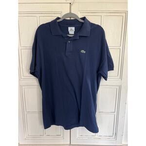 Lacoste size 6 or XL mens navy blue polo shirt